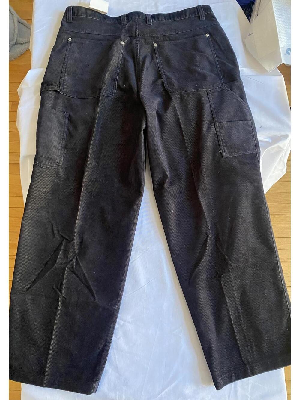 Black Corduroy Pants with Patchwork Design 38 x 30 - Picture 7 of 9